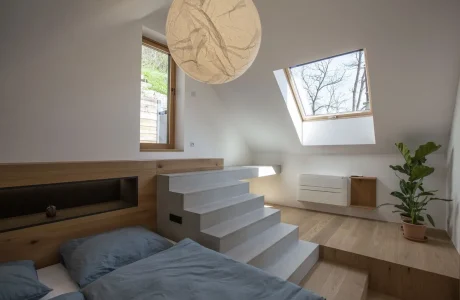 Beton lépcső dekorbeton használatával