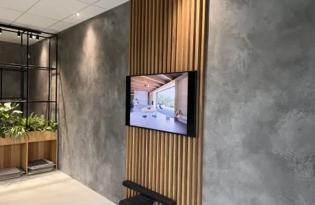 Dekorbeton, mikrocement beton fal